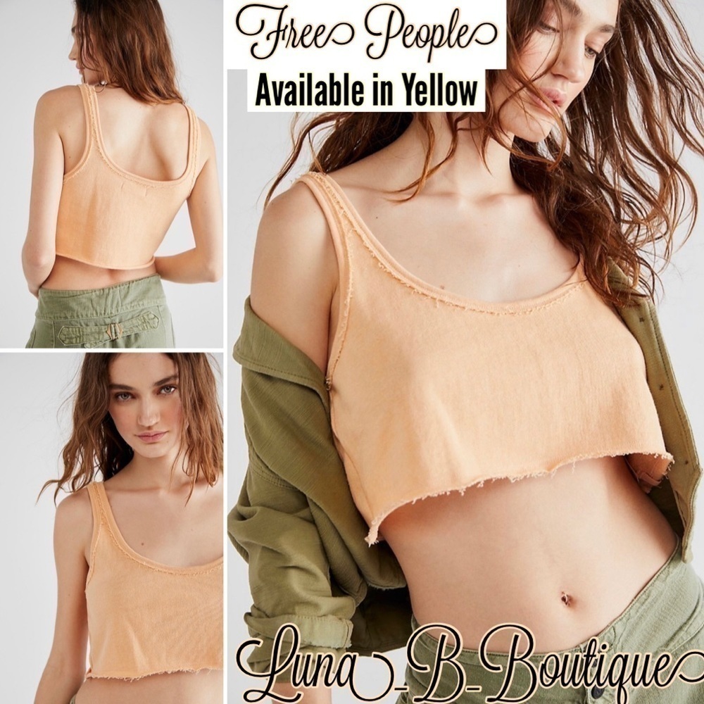 🆕⚡️Free People⚡️Heavyweight Tank in “Yellow”